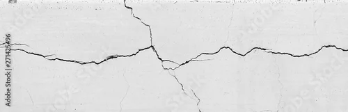 Panel kuchenny z motywem crack white wall texture