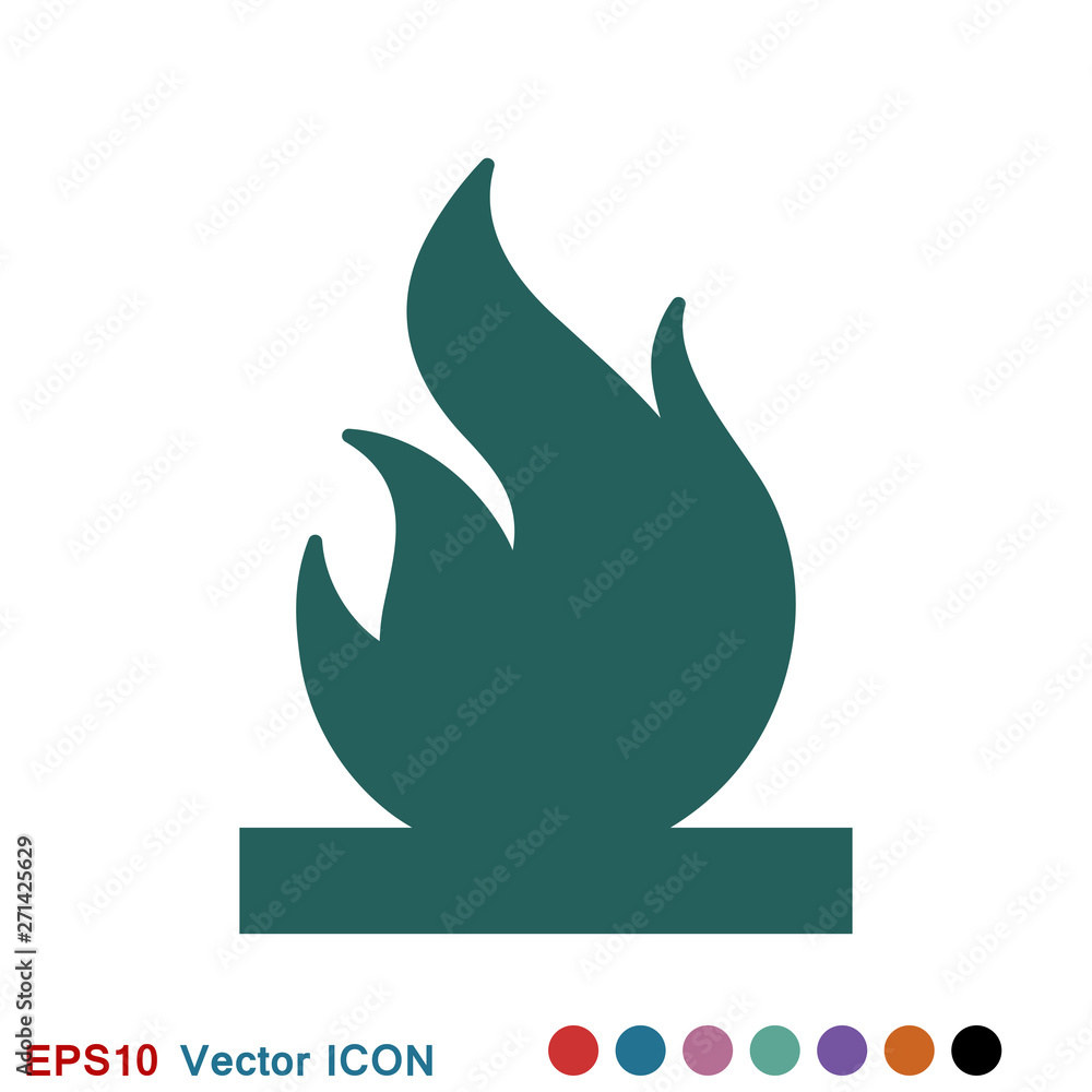 Fire icon vector. Icon illustration for logo design Fire icon vector. Icon illustration for logo design