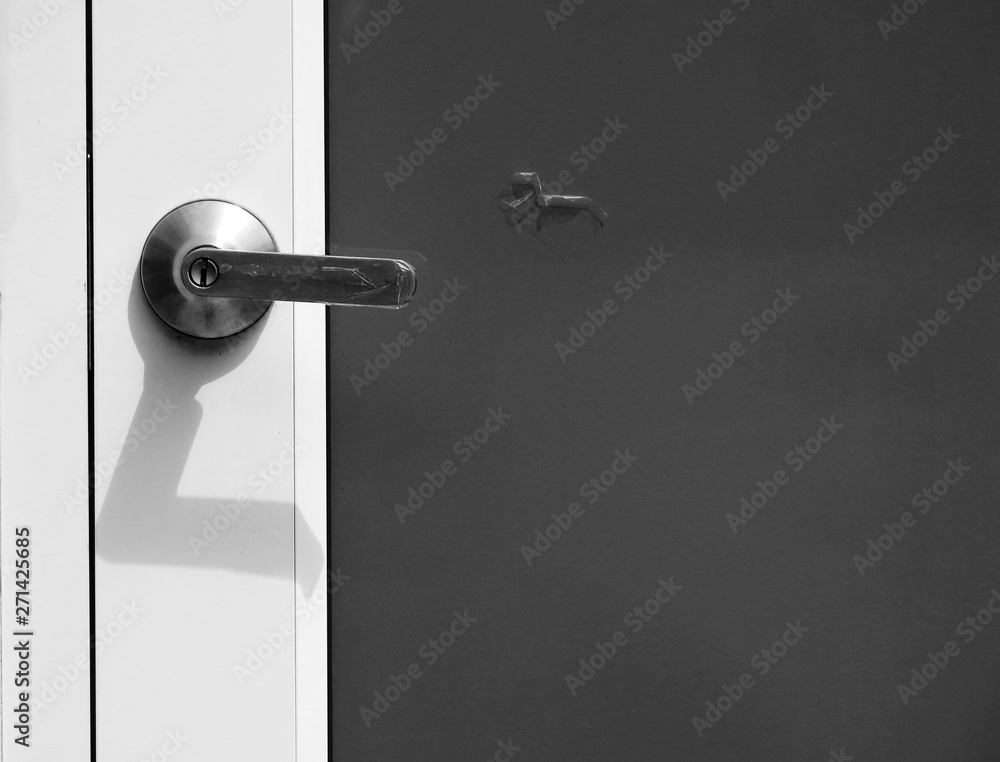 door knob closeup black and white style door knob closeup black and white style