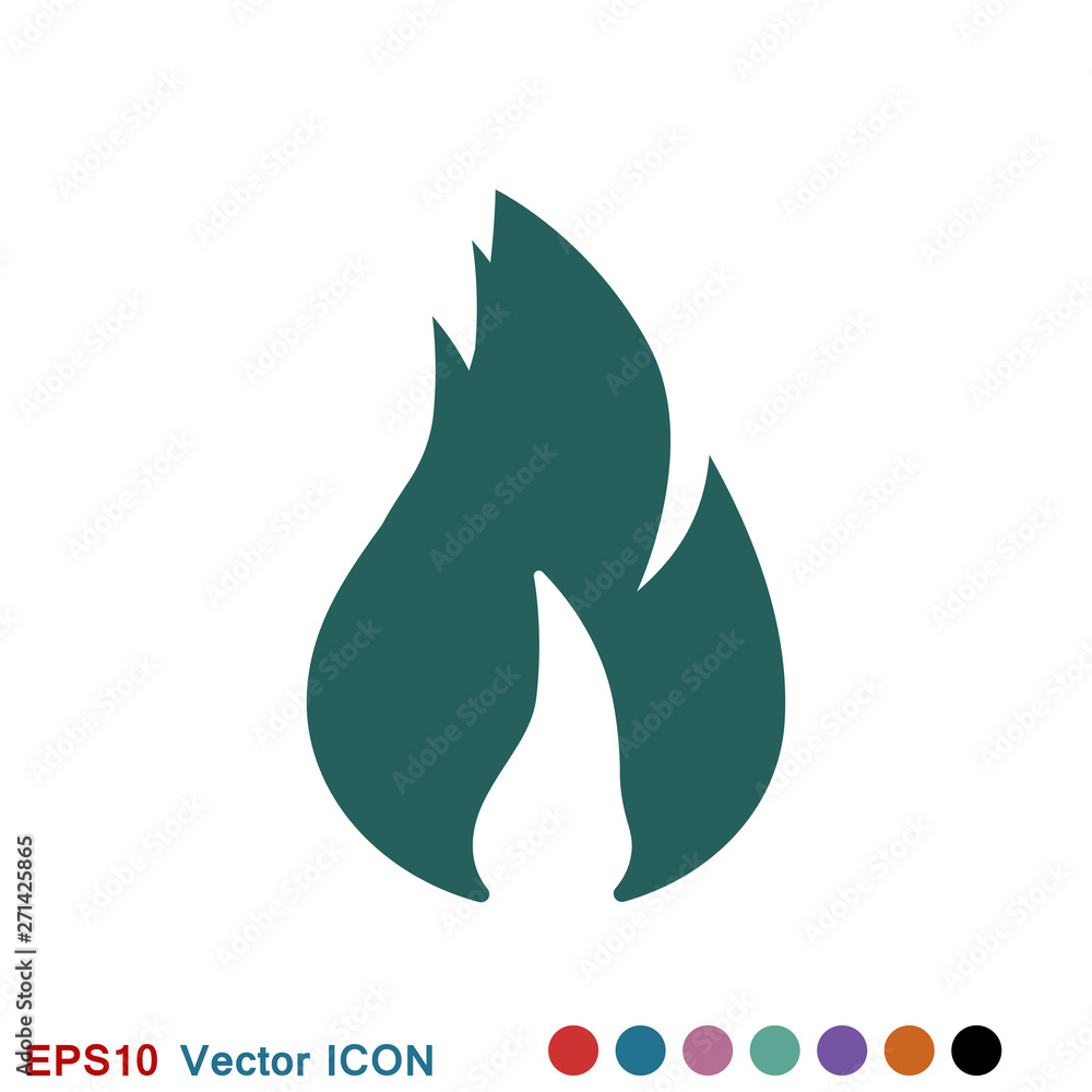 Fire icon vector. Icon illustration for logo design Fire icon vector. Icon illustration for logo design
