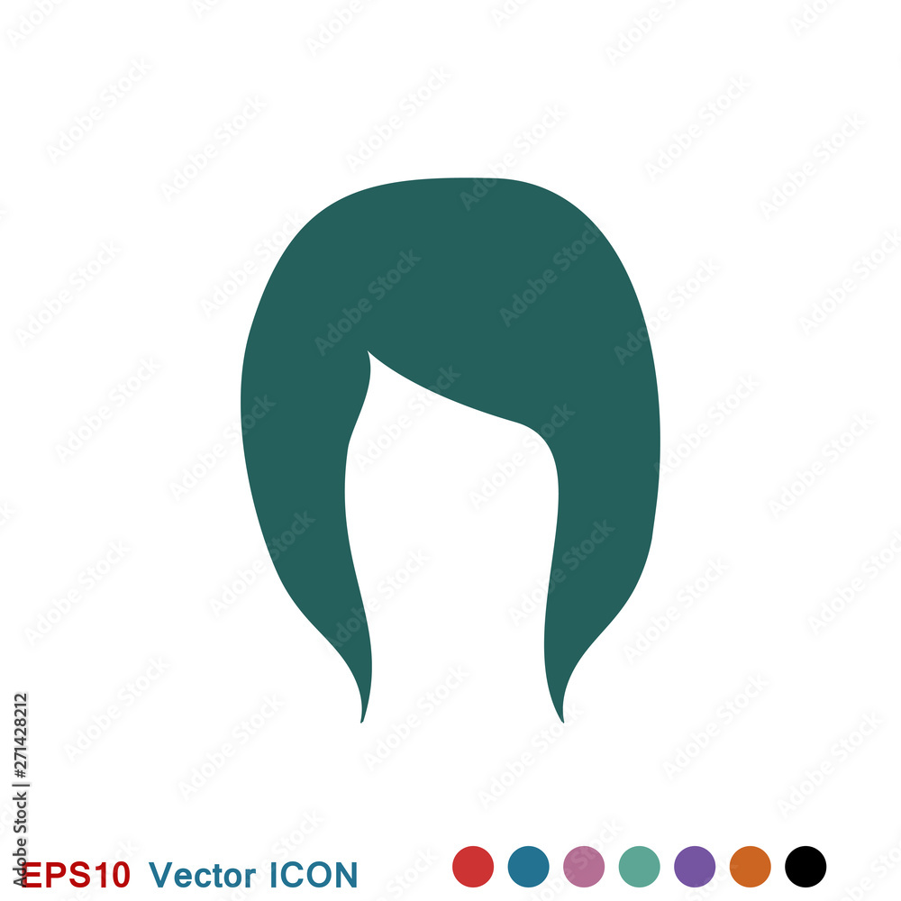 Hair salon icon logo, vector illustration, sign symbol for design Hair salon icon logo, vector illustration, sign symbol for design
