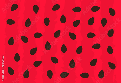Watermelon fruit red pulp with seeds background.