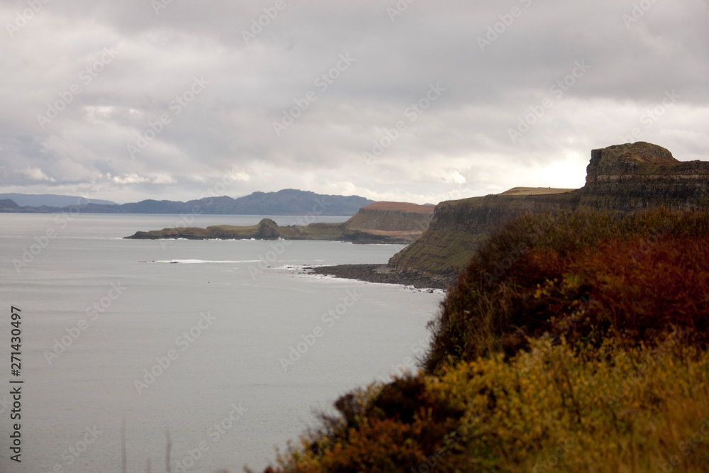 Fototapeta premium Kilt Rock, Isle of Skye, Scotland, United Kingdom, Europe