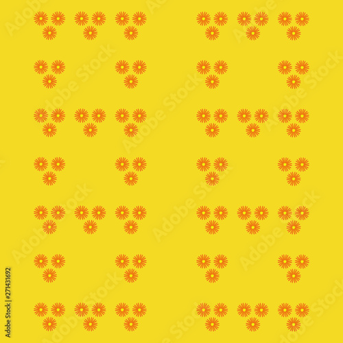 Pattern with Flowers. background - Illustration