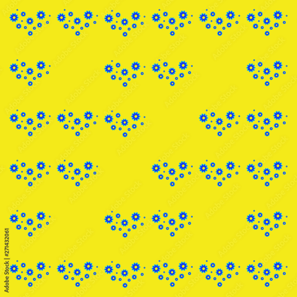 Naklejka premium Pattern with Flowers. background - Illustration