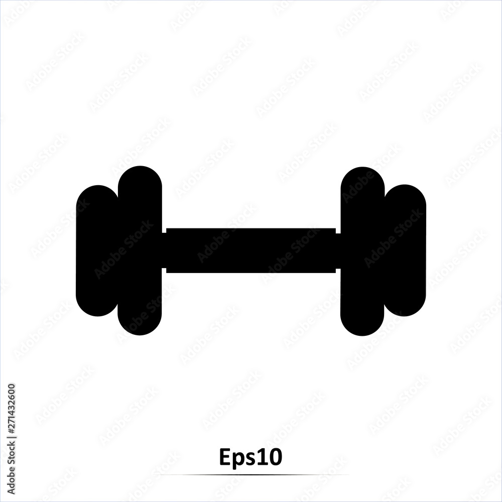 Barbell icon. Vector Illustration.Eps10 Barbell icon. Vector Illustration.Eps10