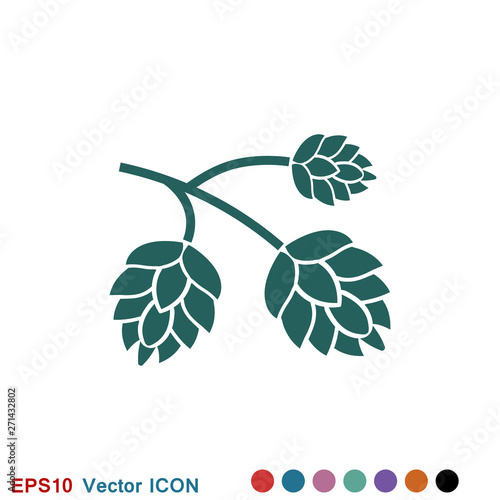 Hop icon logo, illustration, vector sign symbol for design