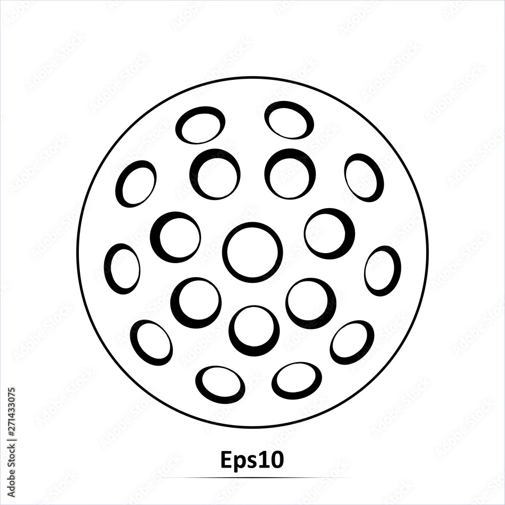 Golf ball icon. Vector designe illustration Golf ball icon. Vector designe illustration