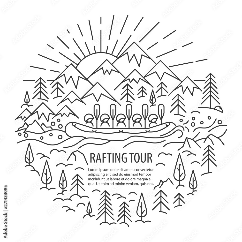 Rafting tour template