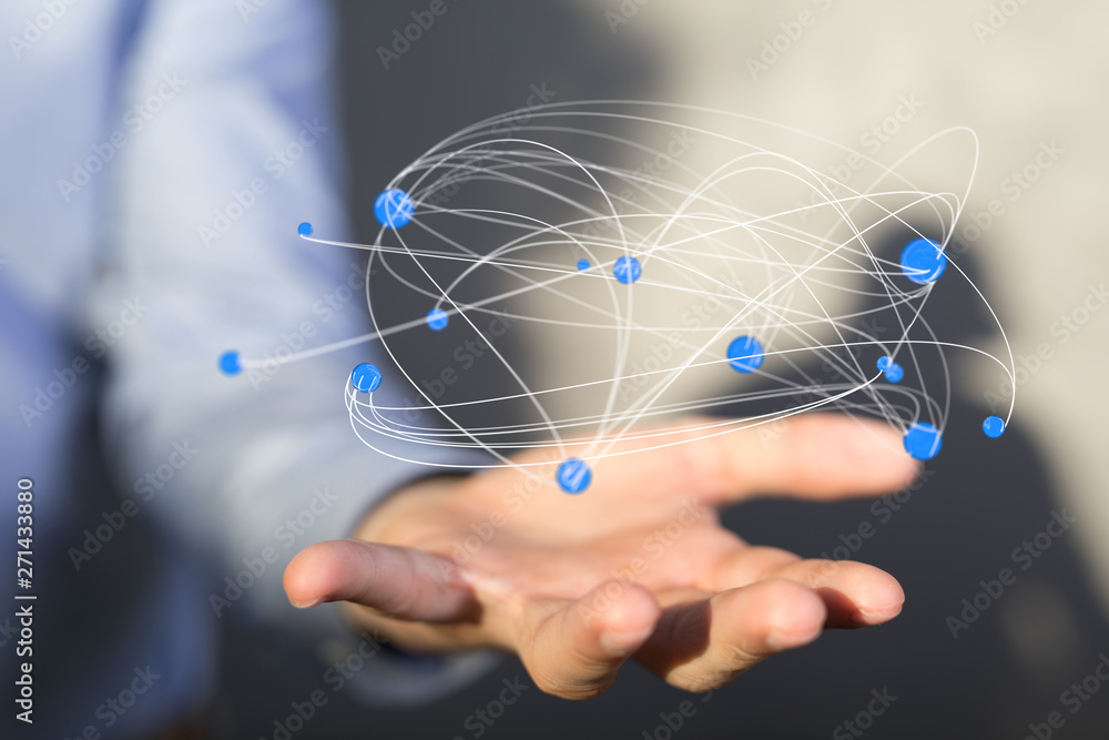 Stack of hands showing unity and teamwork 3d. Stack of hands showing unity and teamwork 3d.
