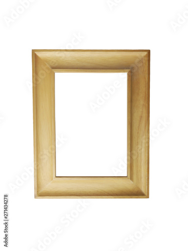 Wood frame  isolates on a white background