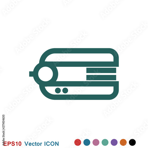 Hair straighten icon. Female accessories icons for mobile concept and logo