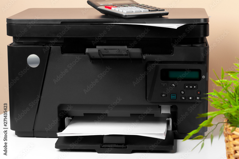 Printer, copier, scanner in office. Workplace. Printer, copier, scanner in office. Workplace.