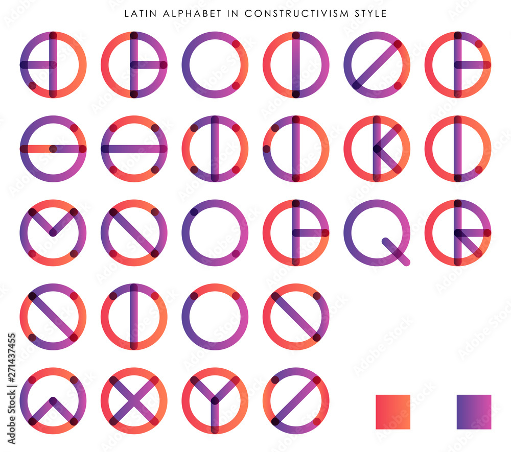 Latin Alphabet in Constructivism Latin Alphabet in Constructivism