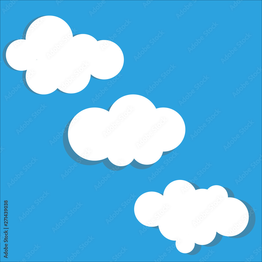 Cloud vector icon set Cloud vector icon set