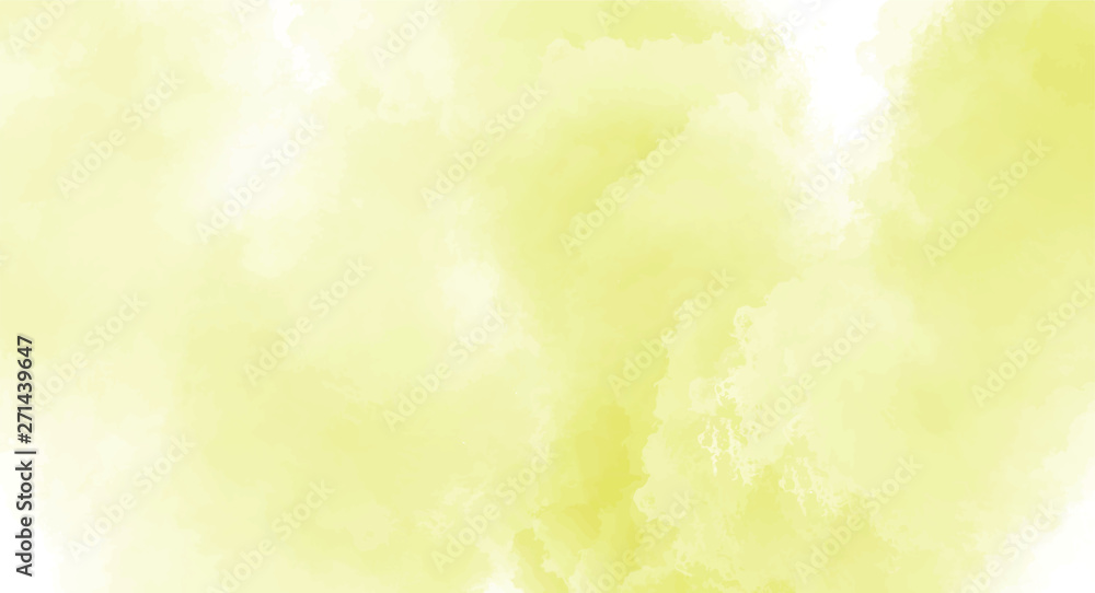 Yellow watercolor background for your design, watercolor background concept, vector.