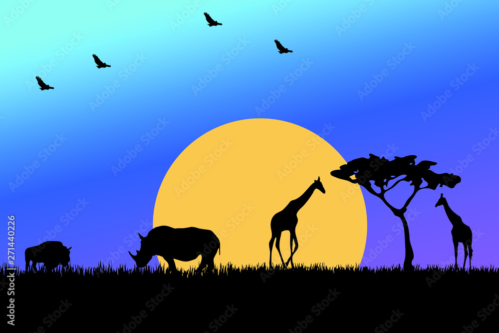 Fotografie African savanna landscape