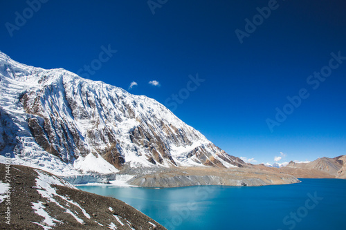 Tilicho Lake. Himalaya mountains, Nepal photo