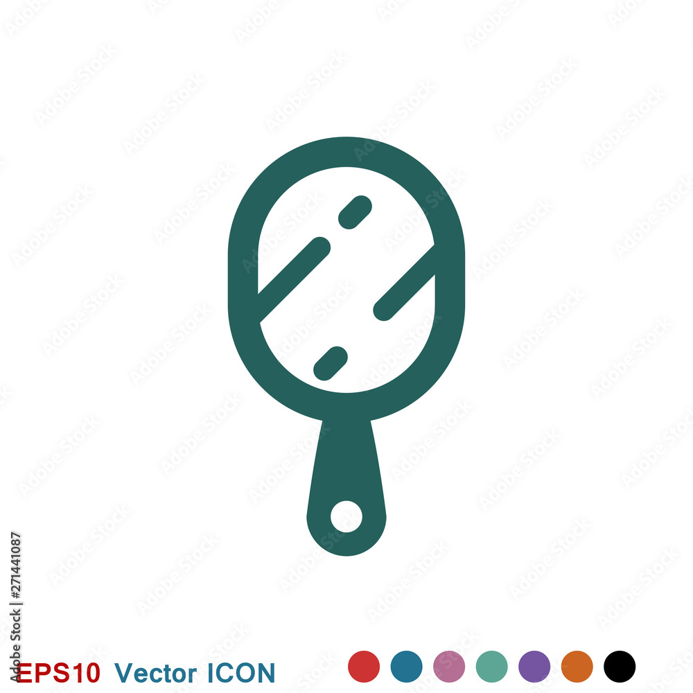 Mirror Icon vector logo, illustration, vector sign symbol for design