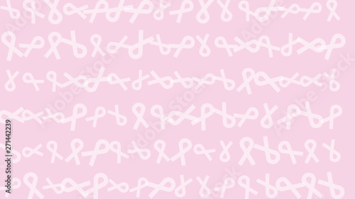Fototapeta Naklejka Na Ścianę i Meble -  Awareness ribbon pink patterns background. Pink awareness campaign background