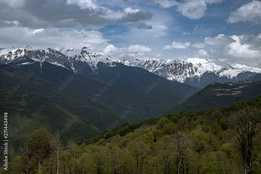 beautiful mountain landscape. Krasnaya Polyana. Sochi. Russia beautiful mountain landscape. Krasnaya Polyana. Sochi. Russia
