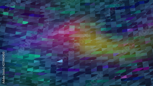 Abstract colorful gradient mosaic background in blue and green colors