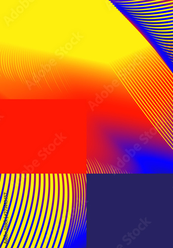 Universal trend vector geometric poster with clipping mask, bright gradient