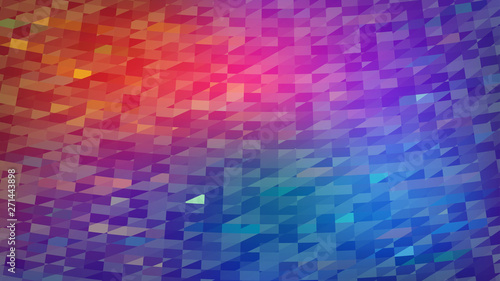 Abstract colorful gradient mosaic background in red and blue colors