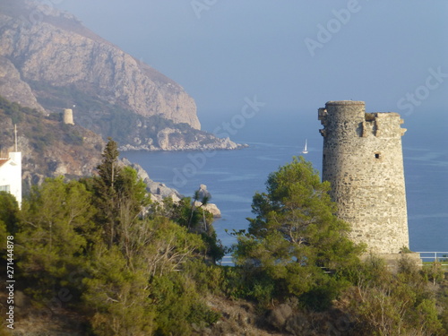 Malaga. Beautiful village of Nerja. Andalucia,Spain © VEOy.com