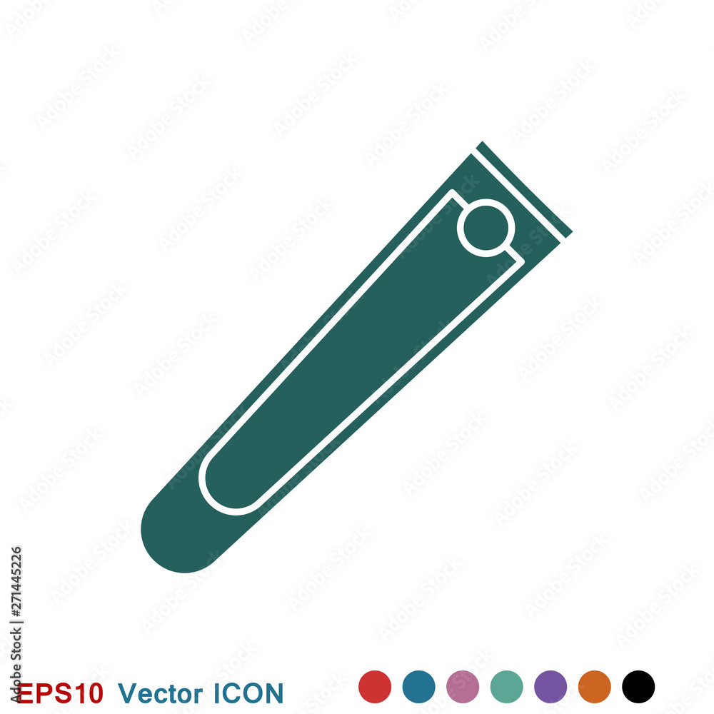Nail clippers icon logo, illustration, vector sign symbol for design Nail clippers icon logo, illustration, vector sign symbol for design