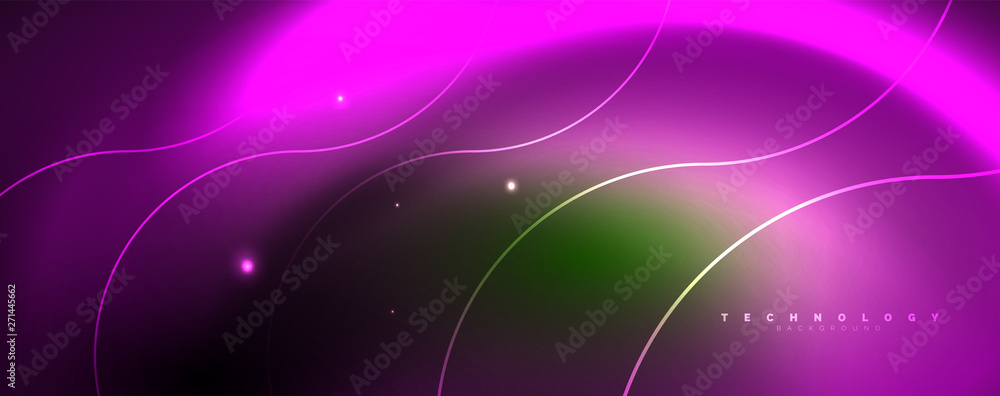 Shiny neon lines template - northern lights glowing blur lines. Futuristic style glow neon 80s disco club or night party techno template Shiny neon lines template - northern lights glowing blur lines. Futuristic style glow neon 80s disco club or night party techno template