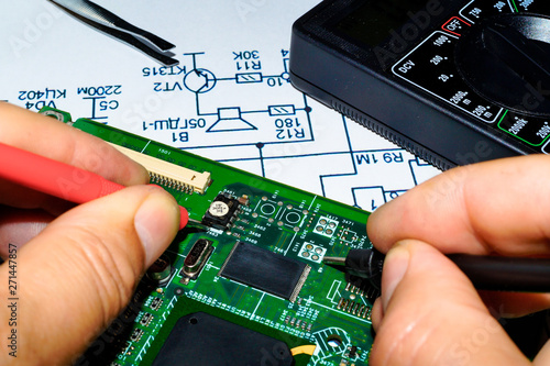 Services and repair of electronics, electronic boards.