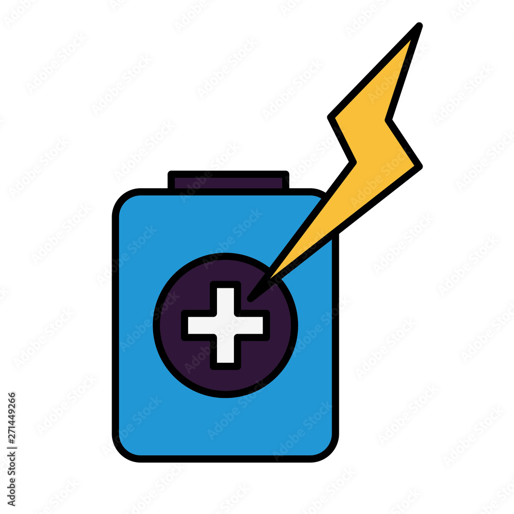 Fototapeta premium battery charge power vector illustration
