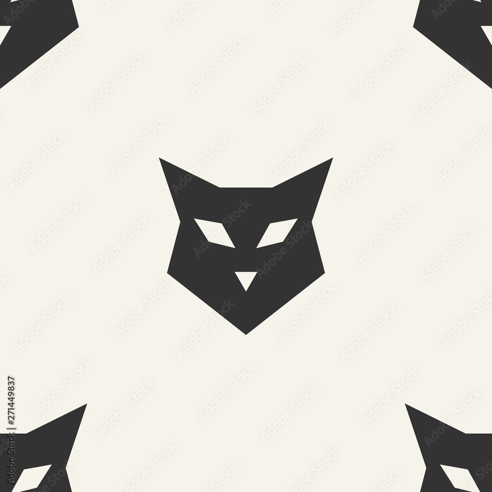 cat. seamless pattern cat. seamless pattern