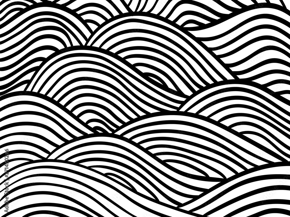 Hand Drawn Seamless Textures Sketch Pattern Scribble Doodle Texture and Curved  Lines Vector Patterns Set Stock Vector  Illustration of line paper  148009122
