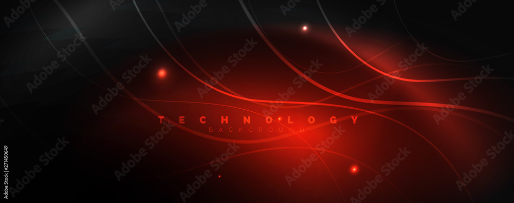 Dark abstract background with bright color neon lights and lines. Glowing background Dark abstract background with bright color neon lights and lines. Glowing background
