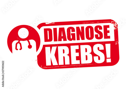 Diagnose Krebs - roter Stempel