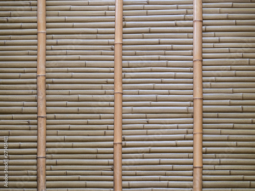 Bamboo wall  Bamboo fence background. local area urban house protection from the thief.