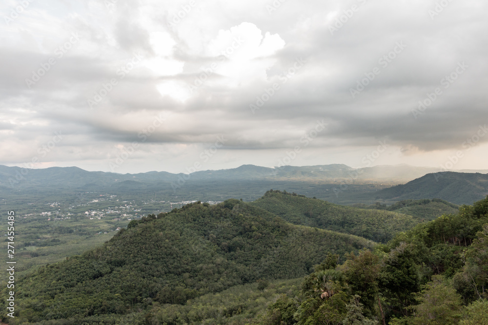 Afternoon atmosphere on high mountains