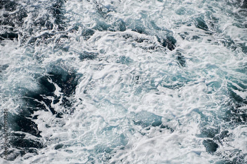 blue green water in stormy sea © fotowunsch