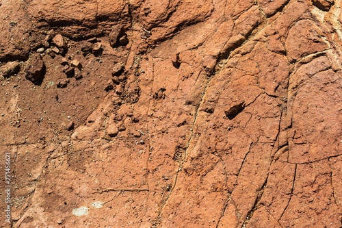 close up of craggy rock texture