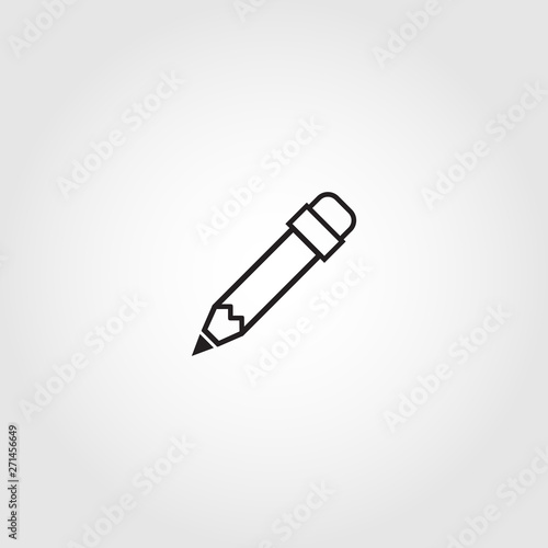 pencil vector icon. Crayon icon for web, mobile apps, design. Crayon vector symbol.