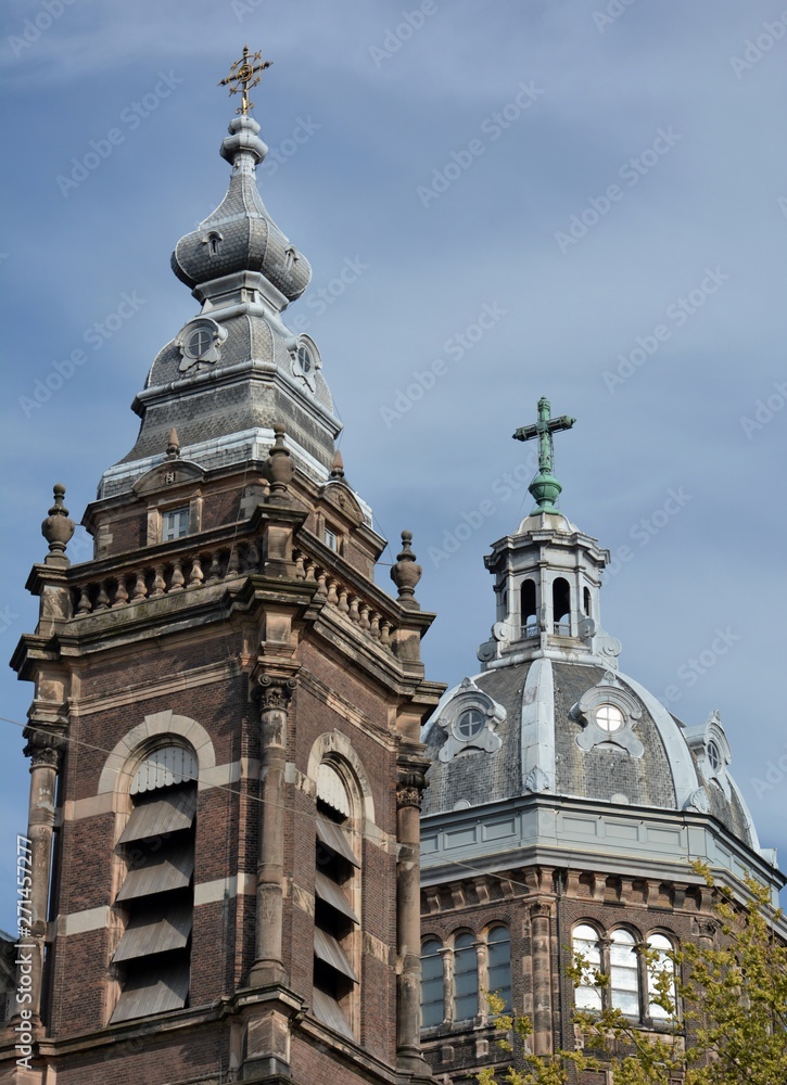 Basilica of Saint Nicholas (Sint Nicolaaskerk) in Amsterdam of May 9, 2015, Netherlands