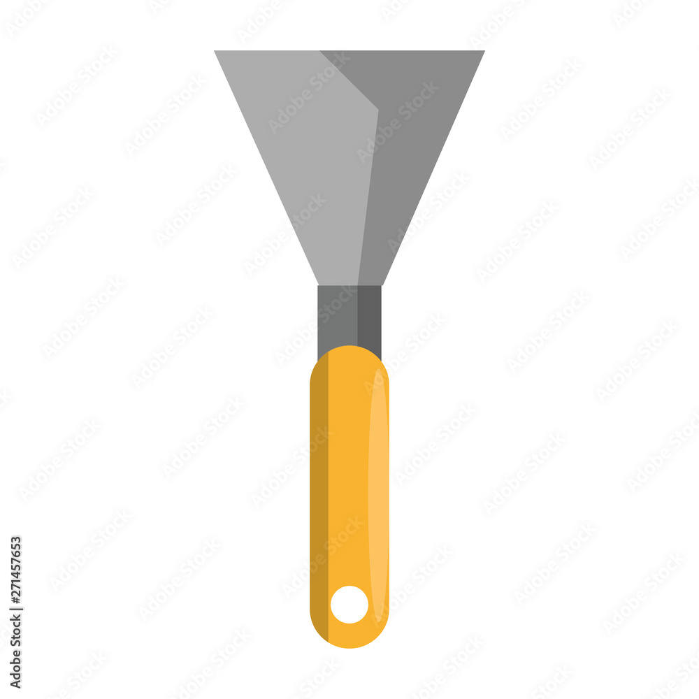metal trowel tool icon cartoon
