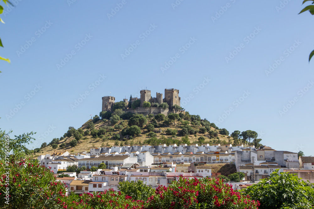 View of the medieval castle Almodovar del Rio