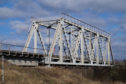 Railway bridge over the river