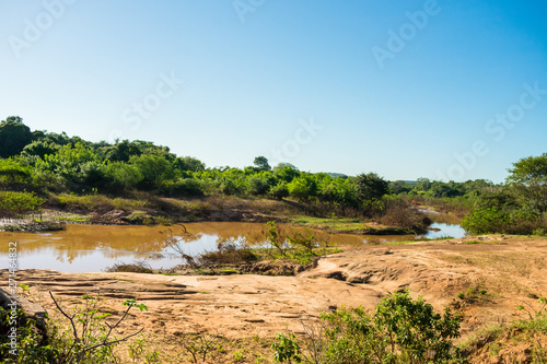 A view of Caninde river, in the countryside of Oeiras, Piaui state - Brazil