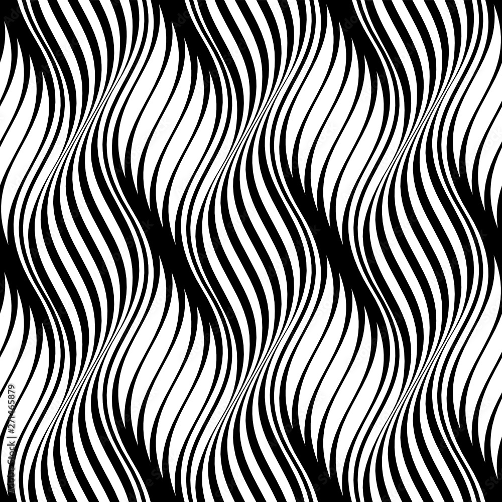 Vector seamless texture. Modern geometric background with wavy lines. Vector seamless texture. Modern geometric background with wavy lines.
