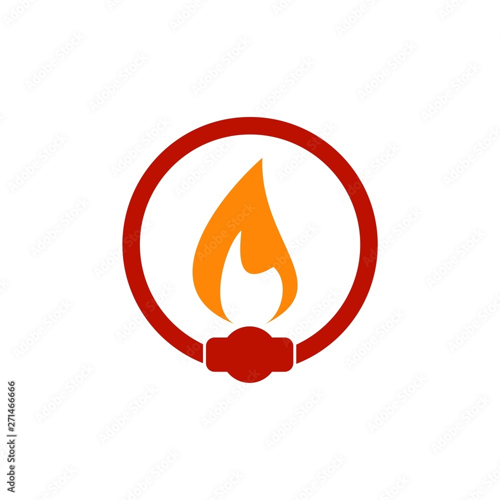 Simple Fire, Flame Illustration, Gas flame logo Simple Fire, Flame Illustration, Gas flame logo