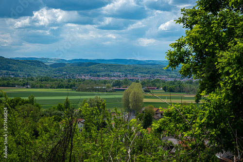 view of Brioude from Lamothe, Auvergne, France photo